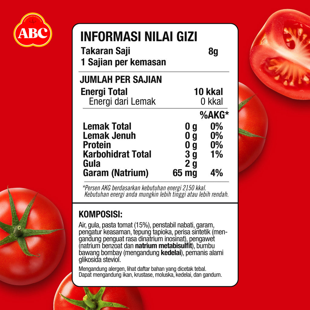 ABC Saus Tomat 22 x 8 g - Multi Pack 21 pcs