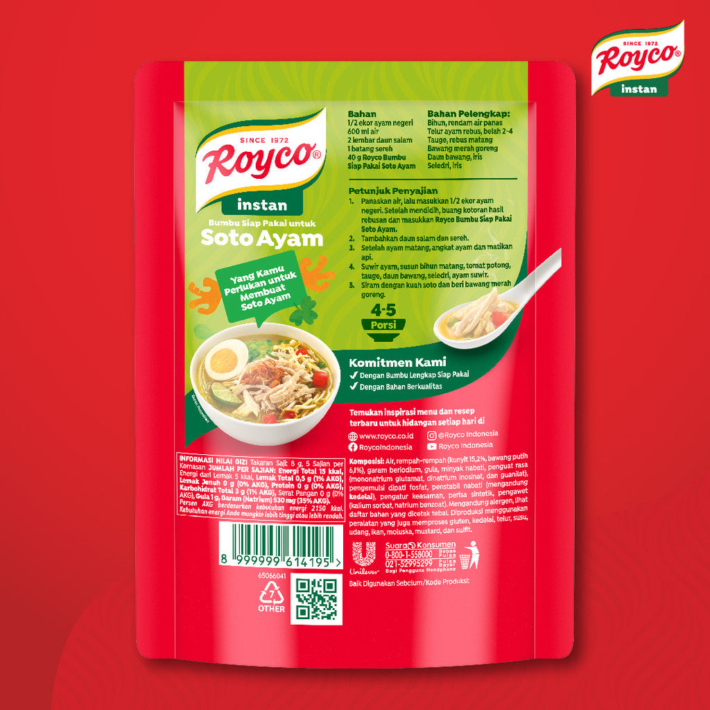 ROYCO BUMBU SIAP PAKAI SOTO 4X40 G