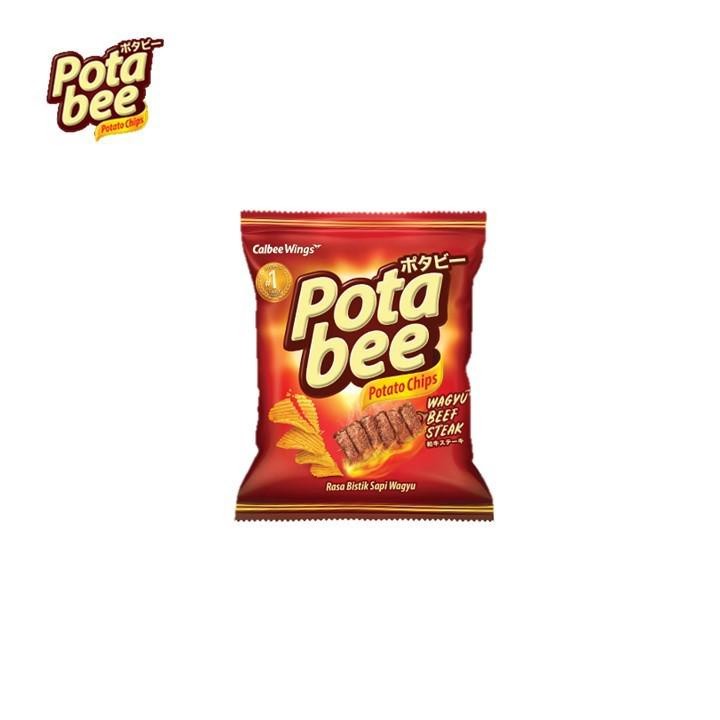Potabee Keripik Kentang Rasa Wagyu Beef Steak 65 gr x3