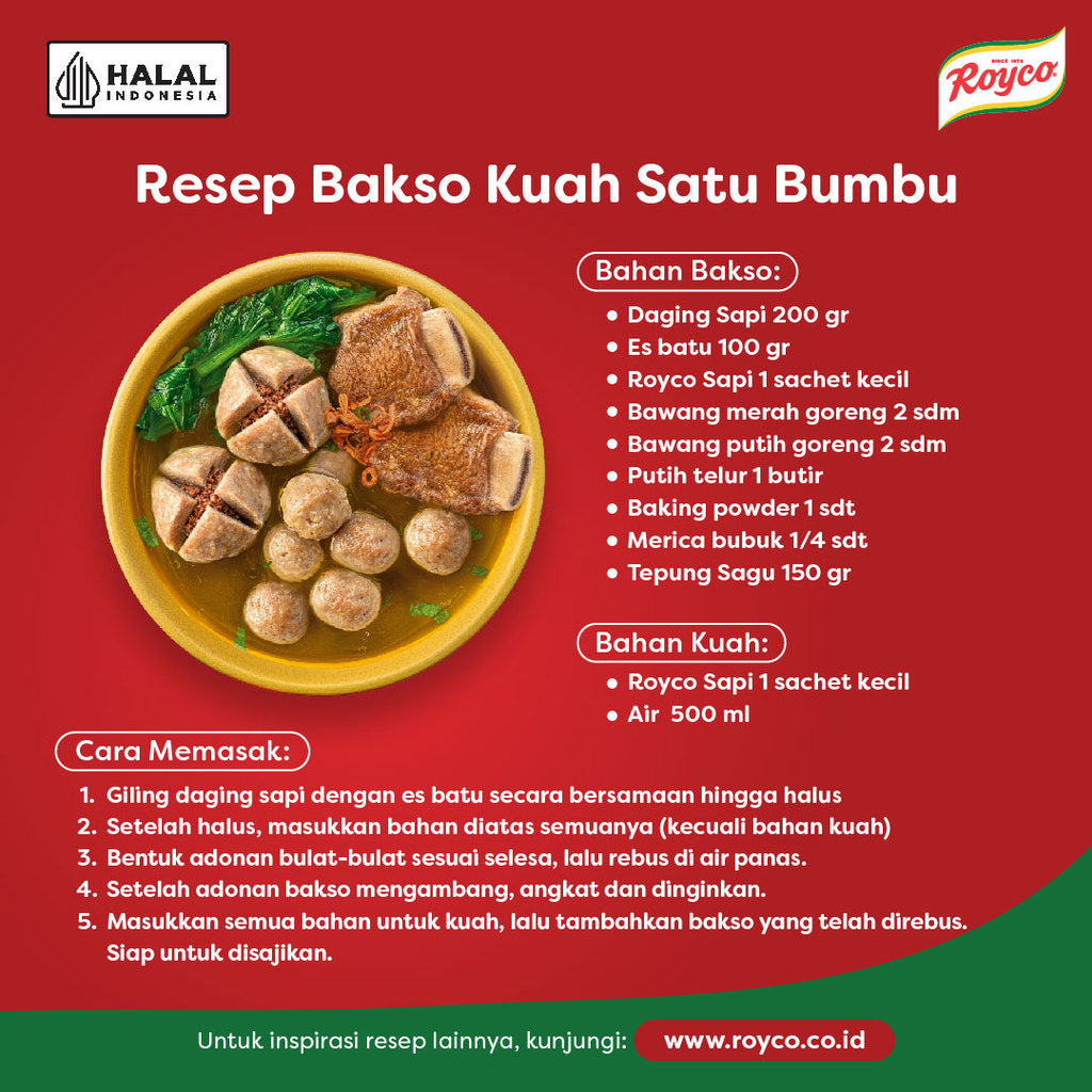 Royco Penyedap Bumbu Kaldu Sapi 94G x12