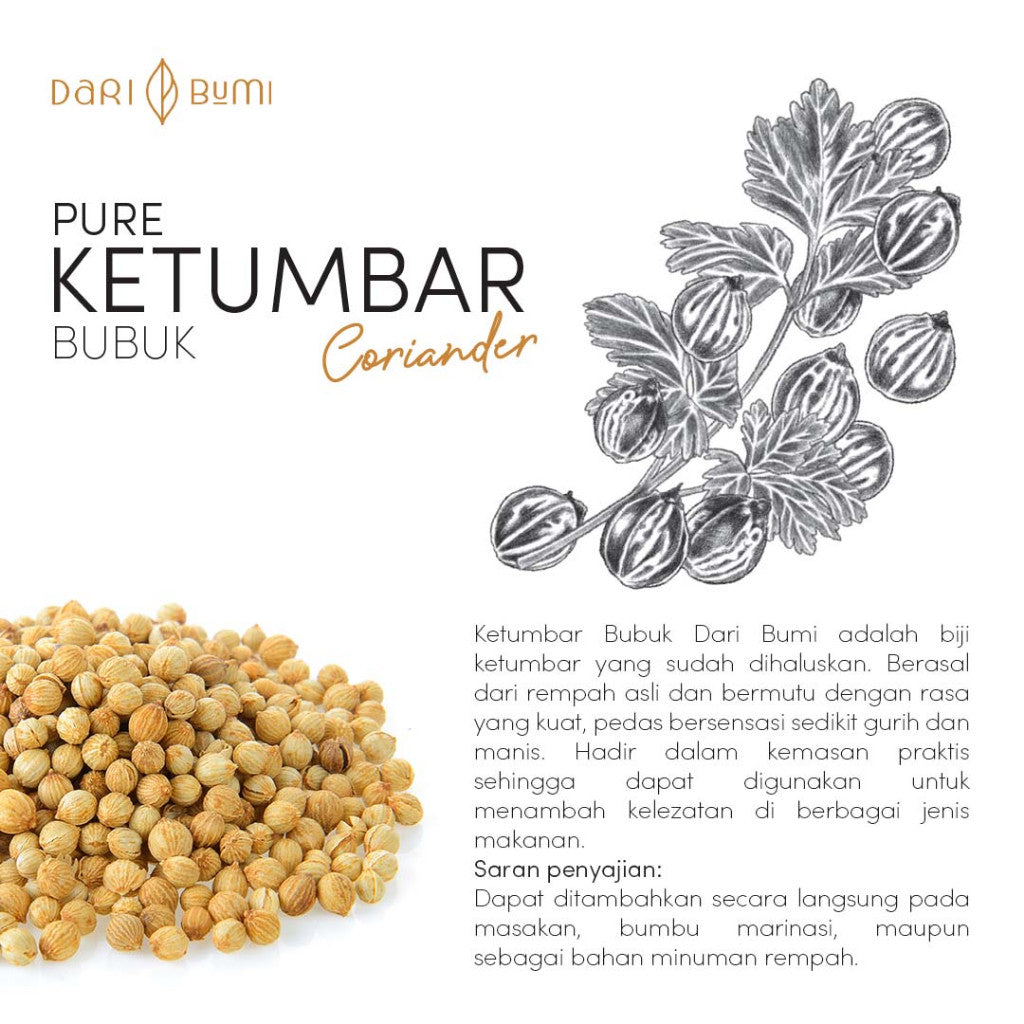 Bumbu Ketumbar Bubuk 50 g Dari Bumi x 3 pcs