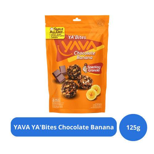 YAVA YA'Bites Chocolate Banana 125g x 2 pcs
