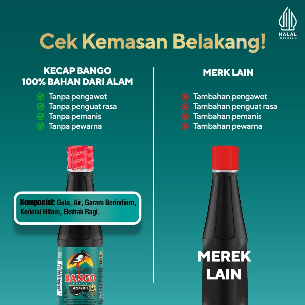 Bango Kecap Manis Botol 385G x6