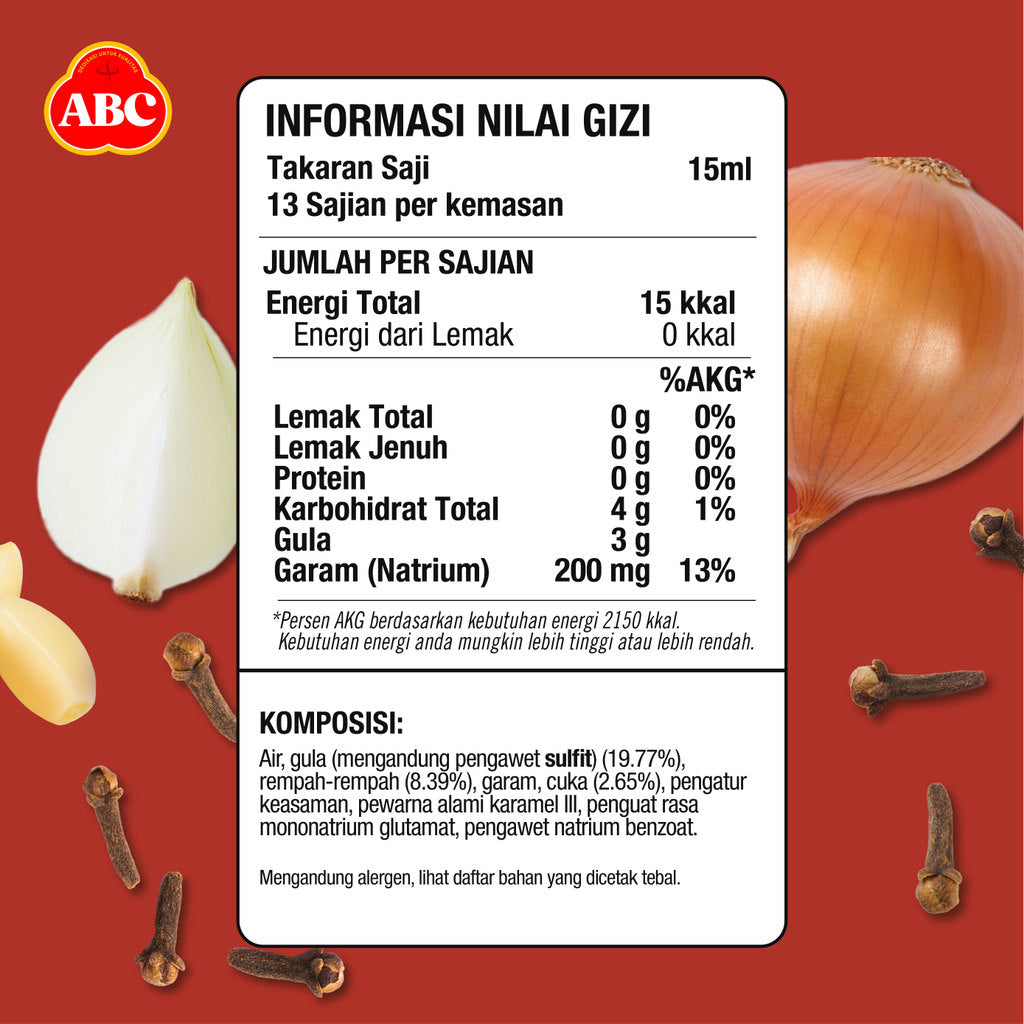 ABC Kecap Inggris 3 x 195 mL