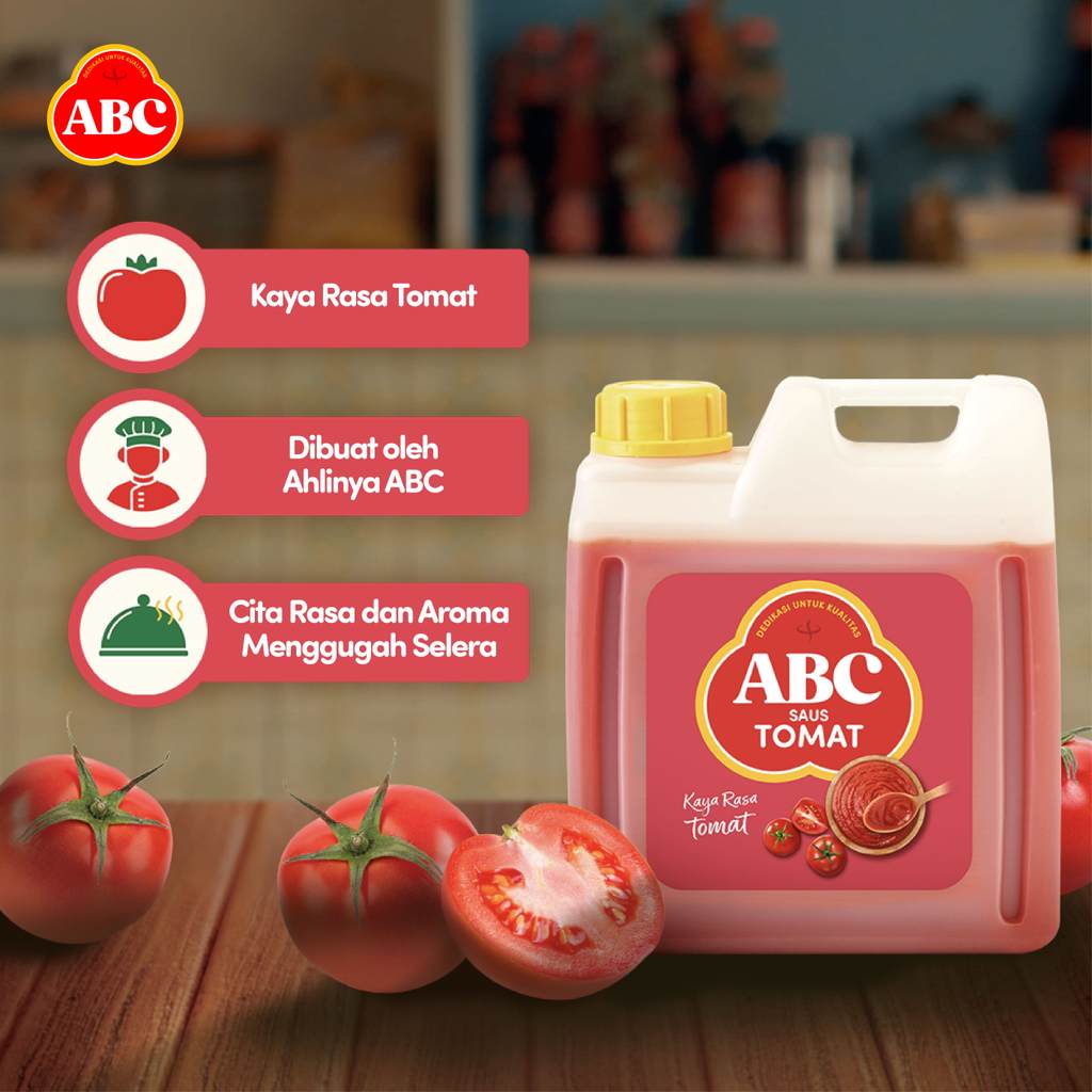 ABC Saus Tomat 5.7 kg + ABC Sambal Asli 1 kg