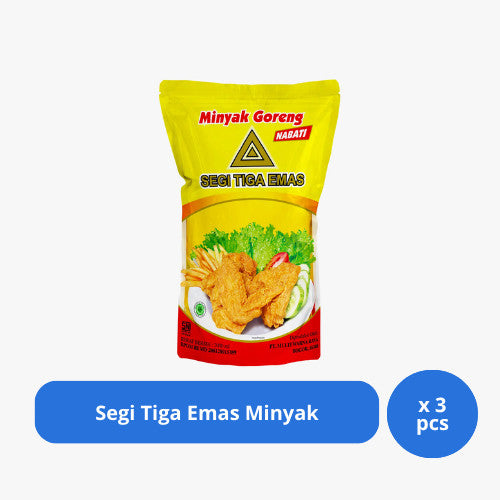 Segi Tiga Emas Minyak 2 Liter x 3 pcs