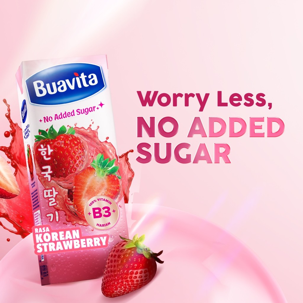 BUAVITA KOREAN STRAWBERRY 245ML x3