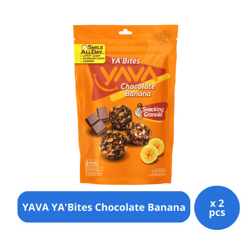 YAVA YA'Bites Chocolate Banana 125g x 2 pcs