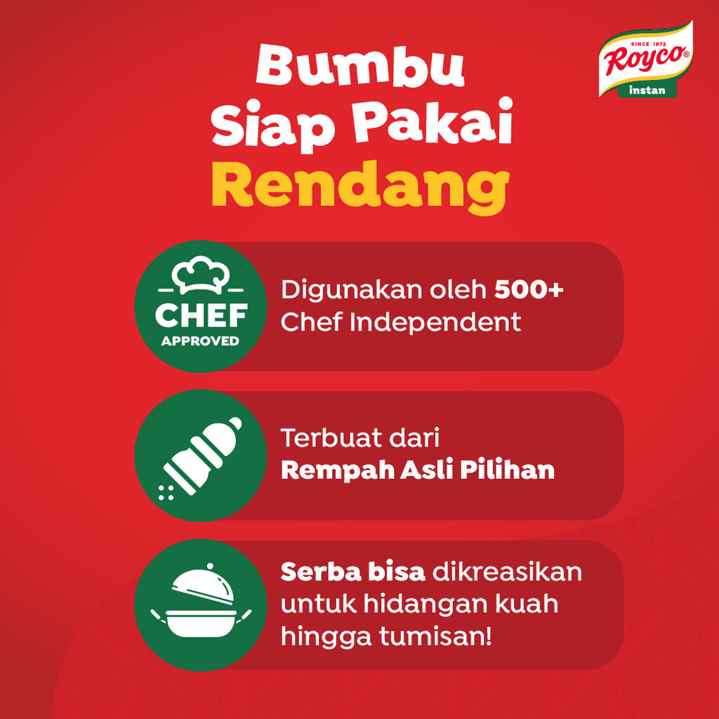 ROYCO BUMBU SIAP PAKAI RENDANG 3X45 G
