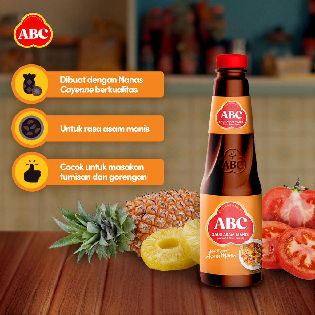 ABC Saus Asam Manis 195 ml - Multipack 12 pcs