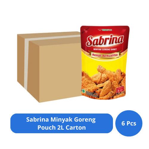 Sabrina Minyak Goreng Pouch 2L Carton (6 Pcs)