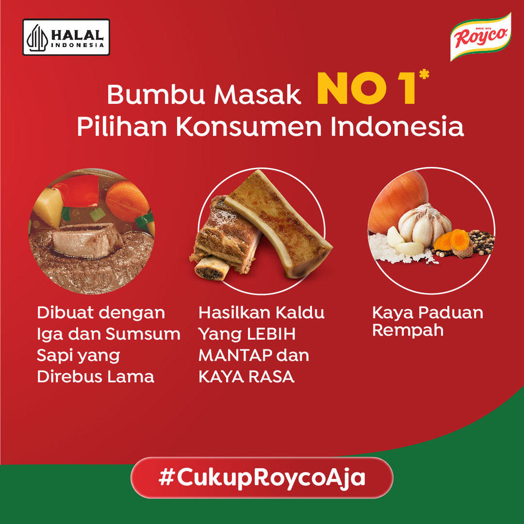 Royco Penyedap Bumbu Kaldu Sapi 94G x12