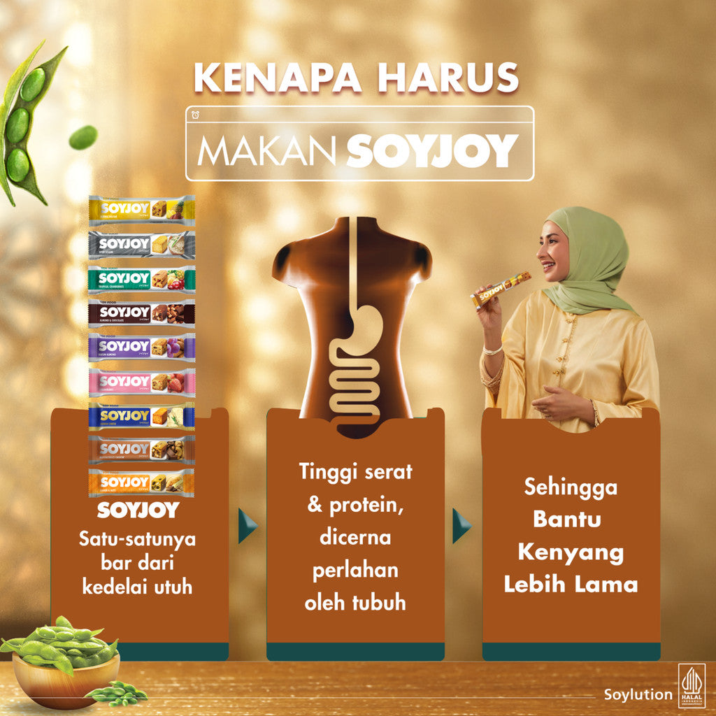 SOYJOY Snack Bar Kedelai Kurma Nastar 30gr x 3 pcs