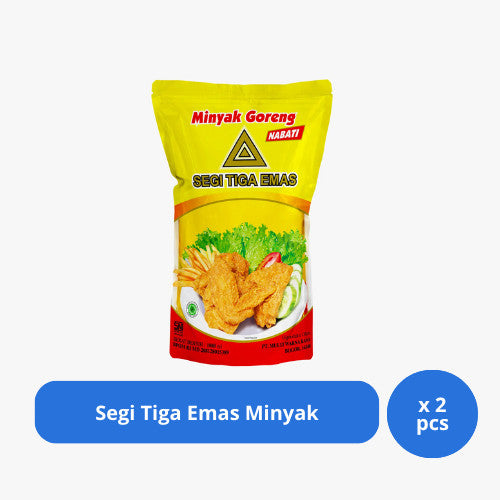 Segi Tiga Emas Minyak 1 Liter x 2 pcs