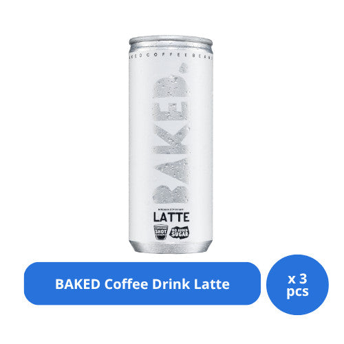 BAKED Coffee Drink Latte 230ml x 3 pcs