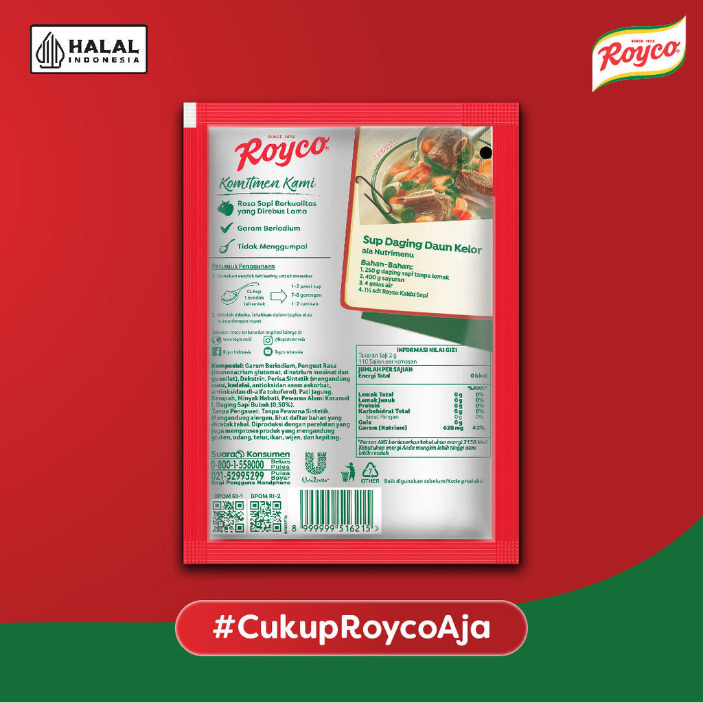 Royco Penyedap Bumbu Kaldu Sapi 94G x3