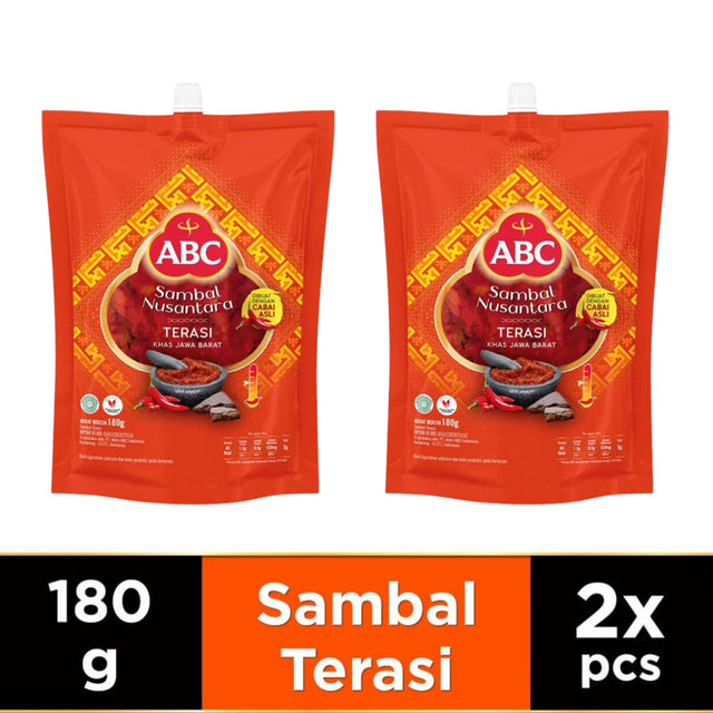 ABC Sambal Nusantara Terasi Jar/Pouch 180gr x 2 pcs