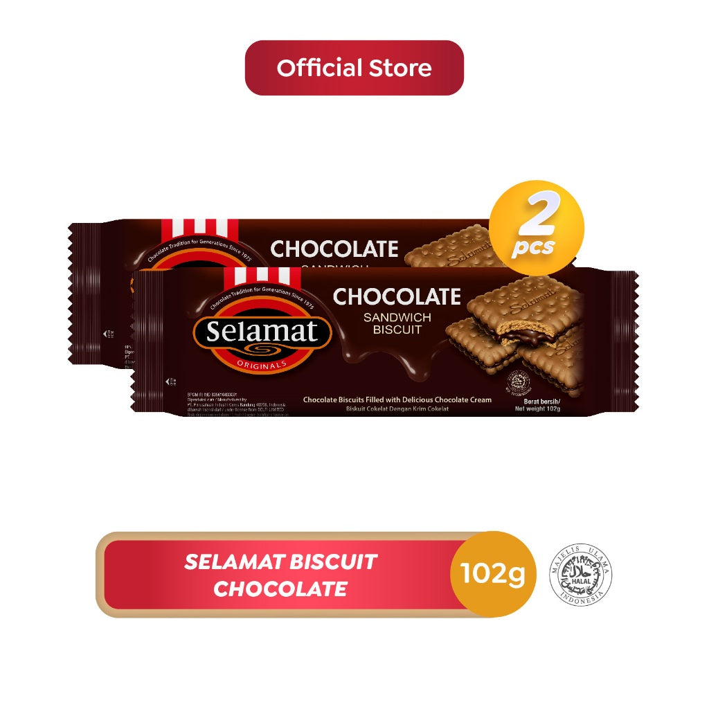 Selamat Biskuit Chocolate 2 x 102 gr