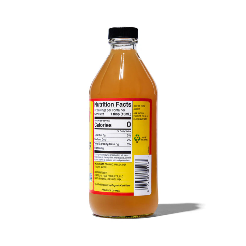 Bragg Organic Raw Unfiltered Apple Cider Vinegar 473ml (16oz)