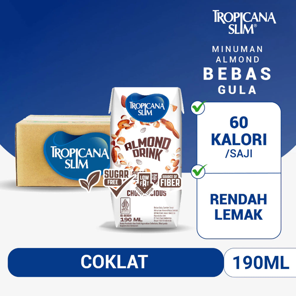 Tropicana Slim Almond Drink Chocolicious Ready to Drink 190 ml
