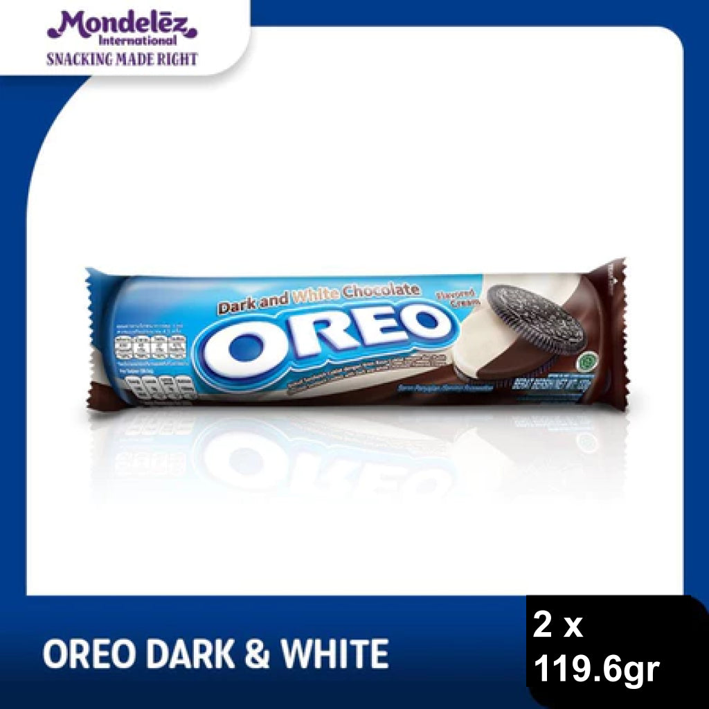 Oreo Biskuit Dark & White Chocolate 2 x 119.6 gr