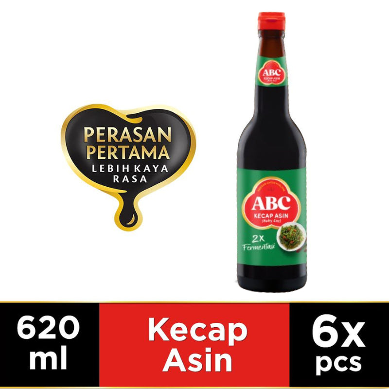 ABC Kecap Asin 620 ml - Multi Pack 6 pcs