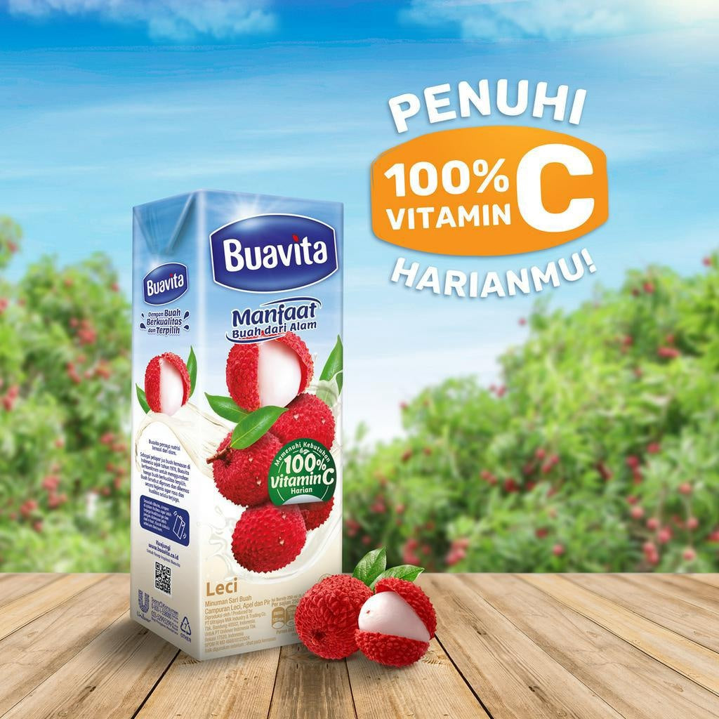 Buavita Lychee Jus Sirup 2 x 245ml