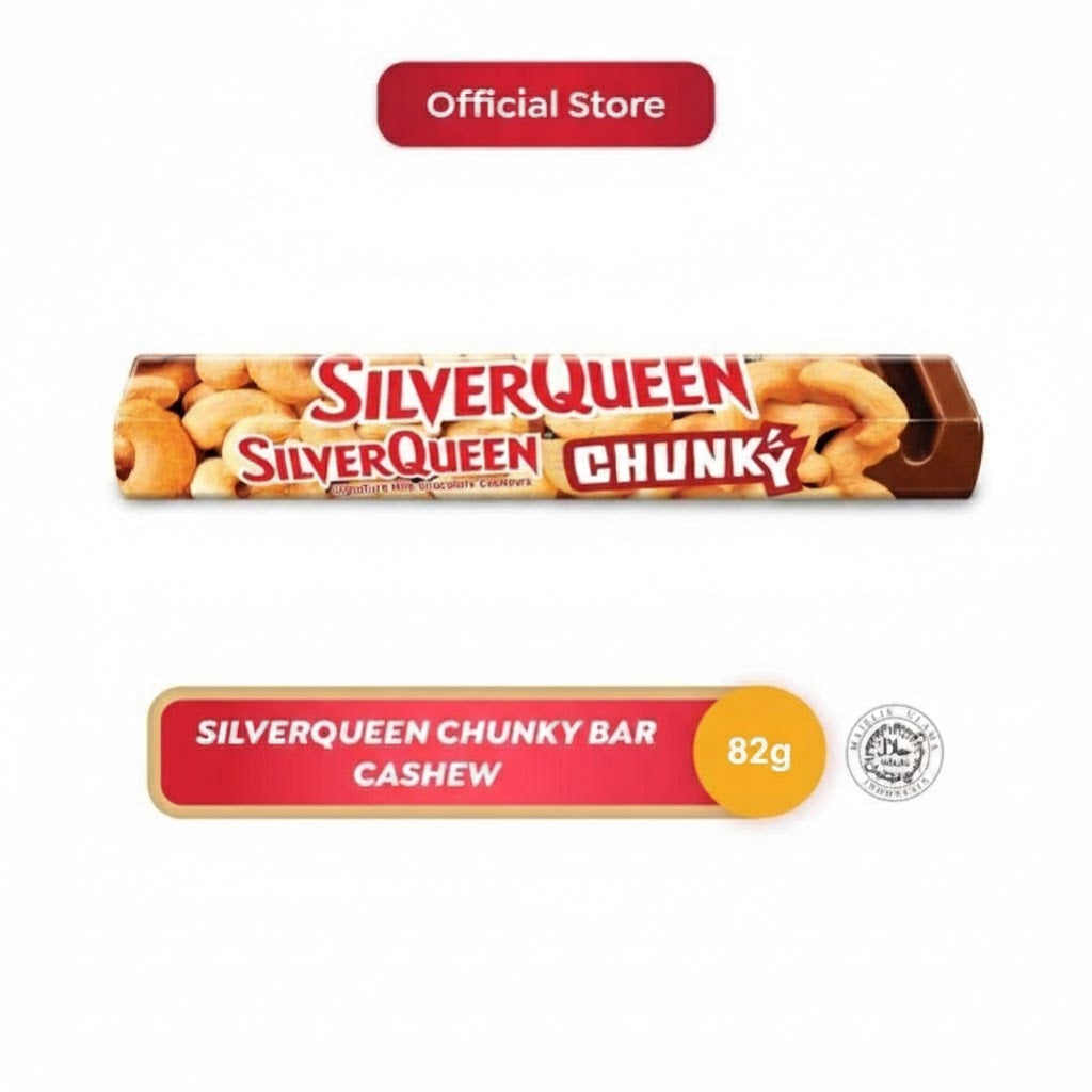 Silverqueen Chunky Bar Cashew 82 g