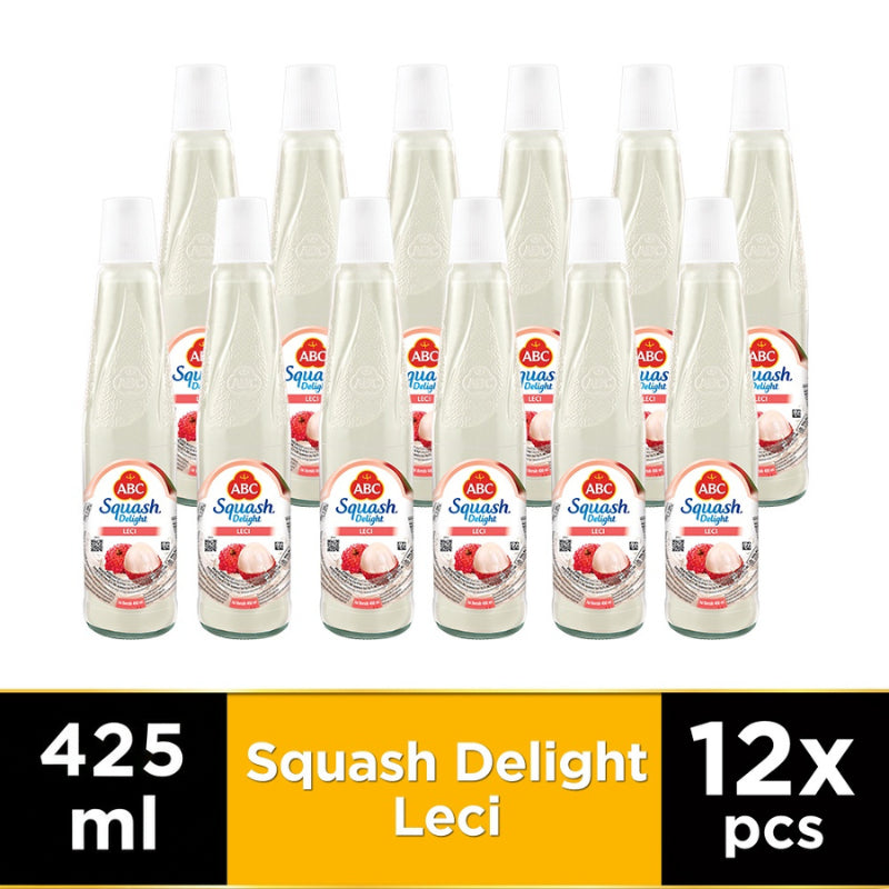 ABC Sirup Squash Delight Leci 12 x 425ml