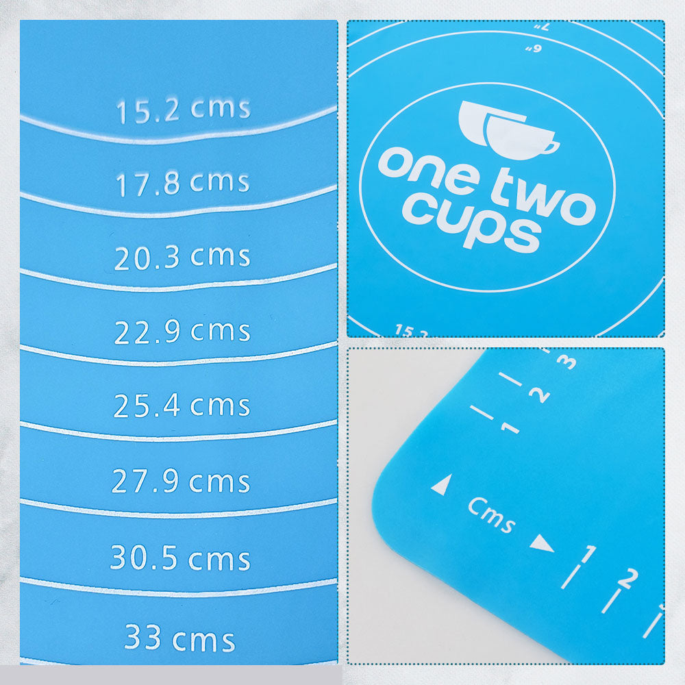 One Two Cups Alas Adonan Kue Fondant Silikon Baking Mat Anti Slip - JJ3873