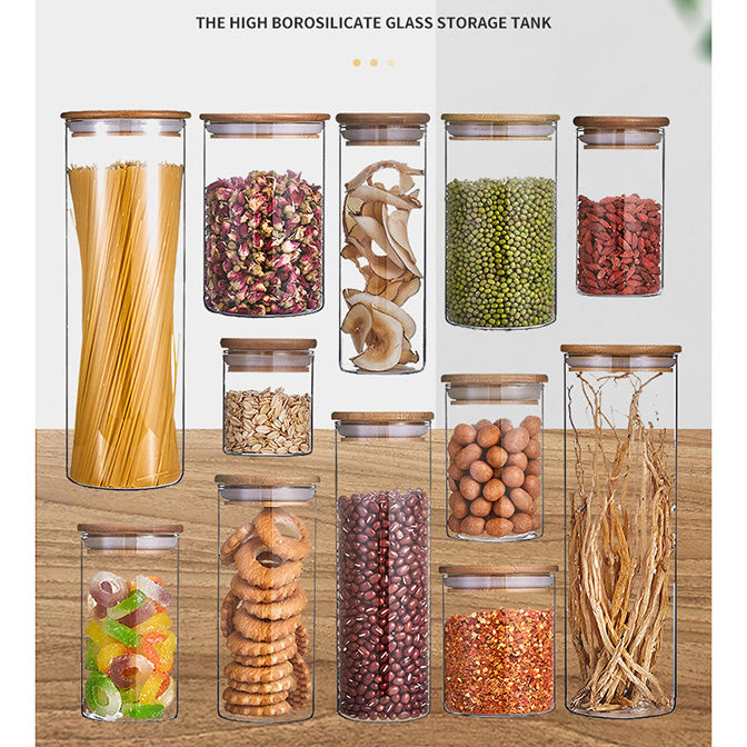 One Two Cups Toples Kaca Penyimpanan Makanan Kedap Udara Glass Jar 410ml - GH1270