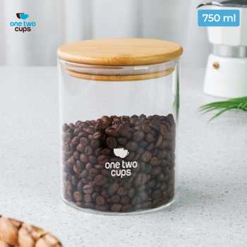 One Two Cups Toples Kaca Penyimpanan Makanan Kedap Udara Glass Jar 410ml - GH1270