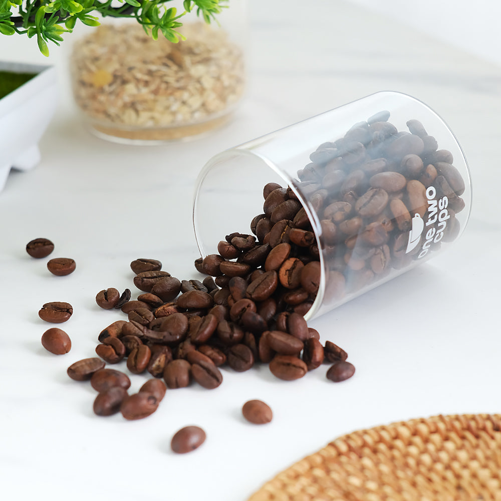 One Two Cups Toples Kaca Penyimpanan Makanan Kedap Udara Storage Jar 250ml - GH1270