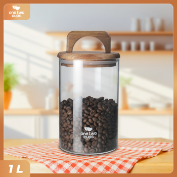 One Two Cups Toples Kaca Penyimpanan Makanan Kedap Udara Storage Jar 700ml - CF170