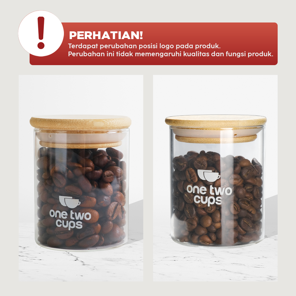 One Two Cups Toples Kaca Penyimpanan Makanan Kedap Udara Storage Jar 250ml - GH1270