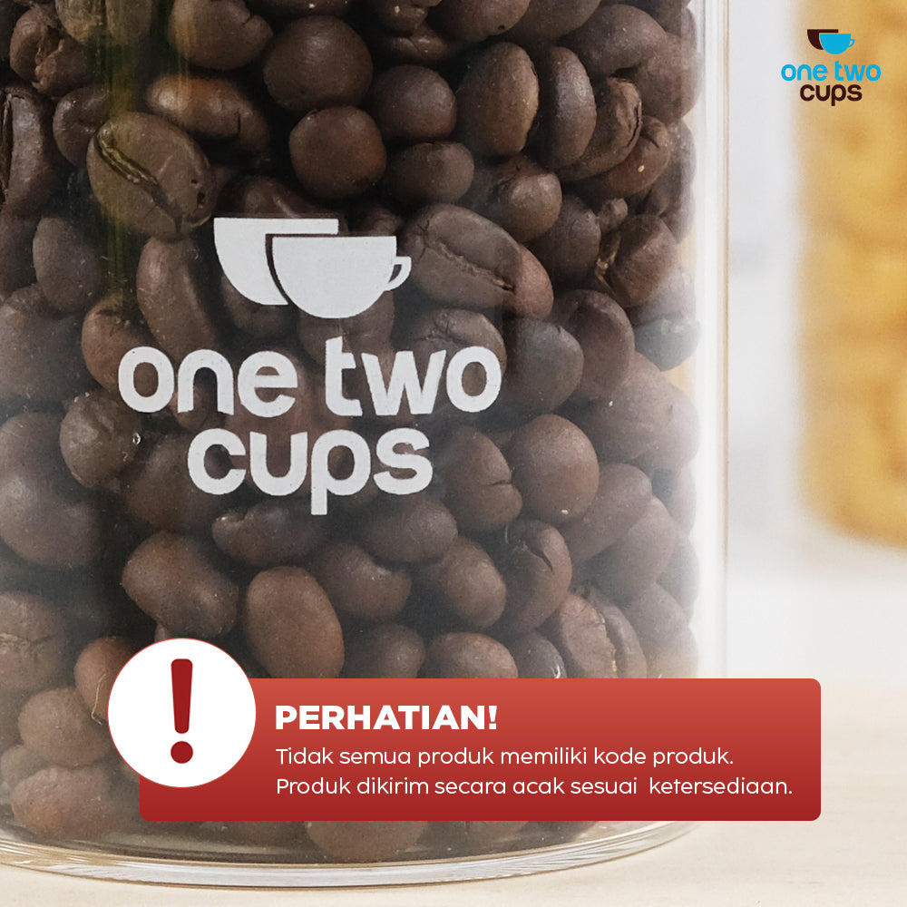 One Two Cups Toples Kaca Penyimpanan Makanan Kedap Udara Storage Jar 500ml - GH1270