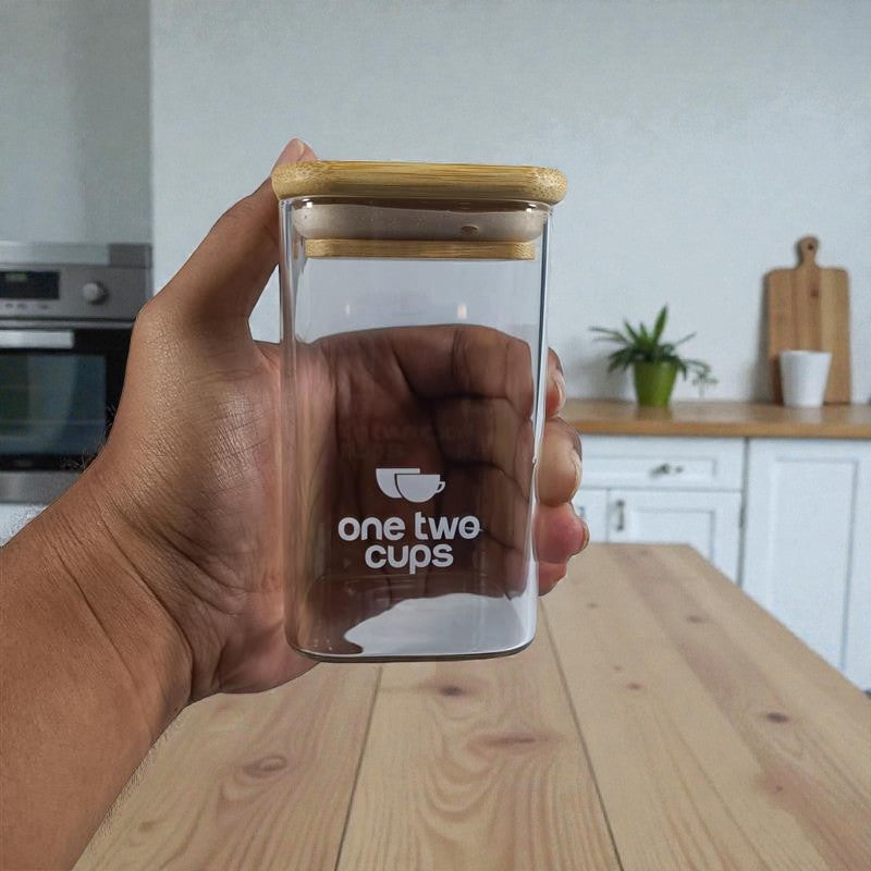 One Two Cups Toples Kaca Penyimpanan Makanan Kedap Udara Storage Jar 300ml - HC1019