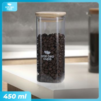 One Two Cups Toples Kaca Penyimpanan Makanan Kedap Udara Storage Jar 630ml - HC1019