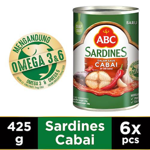 ABC Sarden Saus Cabai 6 x 425 gr