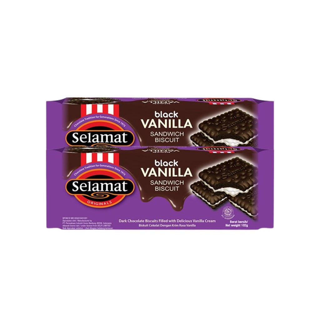 Selamat Biskuit Black Vanilla 2 x 102 gr