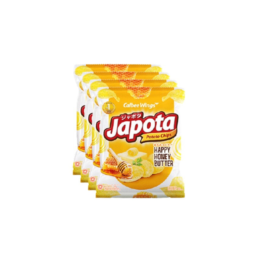 Calbee Wings Japota Keripik Kentang Rasa Honey Butter 4 x 35 gr
