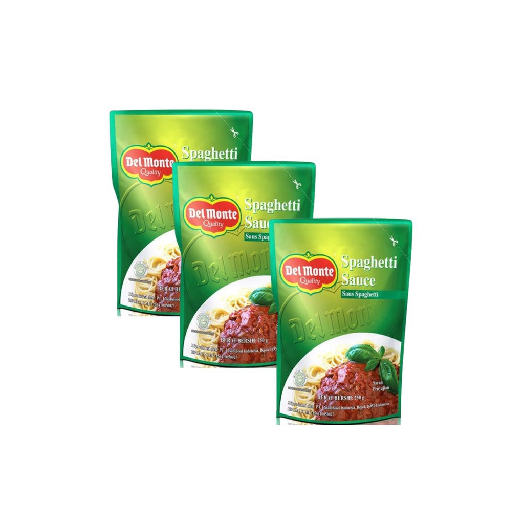 Del monte Saus Spaghetti 3 x 250 gr