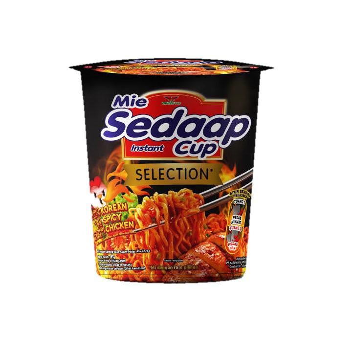 Sedaap Mi Instan Cup Korean Spicy Chicken 81gr x 2
