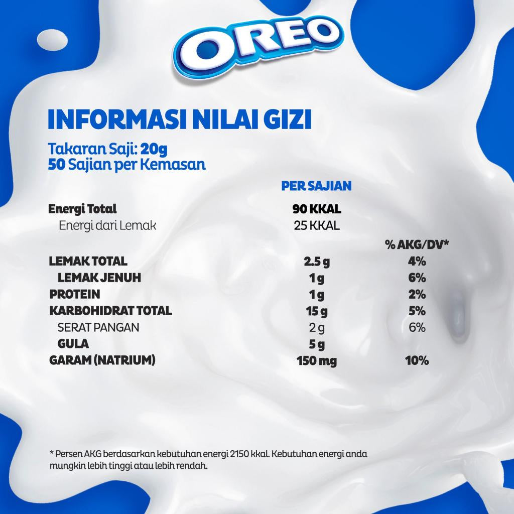 Oreo Biskuit Cookie Crumb Pouch 1kg x2, Untuk memasak Kue dan Roti dengan mudah