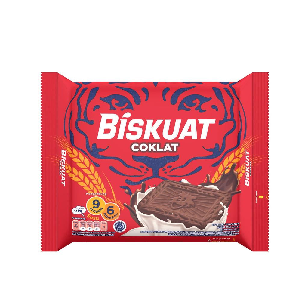Biskuat Biskuit Chocolate Regular 106.4 gr, Jajanan dan cemilan favoritAnak Sekolah - triplepack