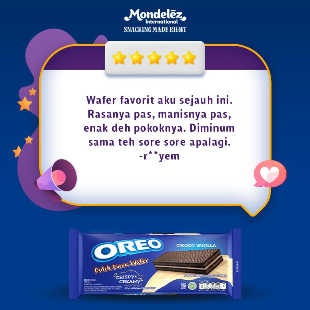 Oreo Choco Vanilla Wafer 2 x 140.4 g