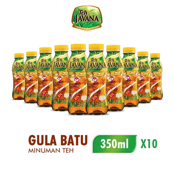 Teh Javana Minuman Teh Gula Batu 10 x 350 ml