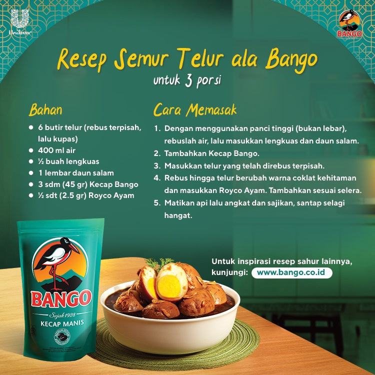 Bango Kecap Manis Refill 950g x 3