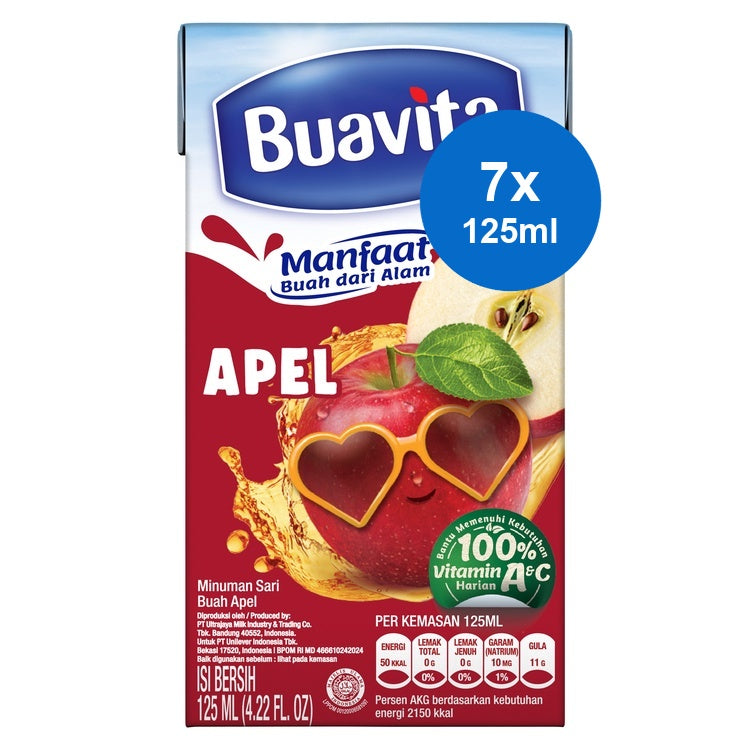 Buavita Mini Juice Apel 7 x 125 ml