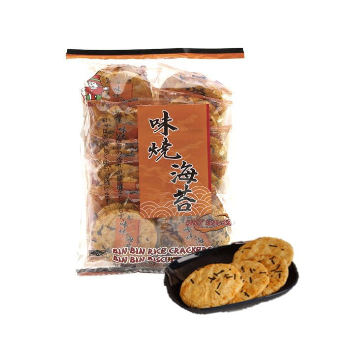 Bin Bin Rice Crackers Spicy Seaweed 2 x 135 gr